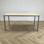 Tweedehands Eromes kantinetafel 160x80 cm, Ahorn - grijs, Gebruikt, Bureau