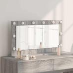 vidaXL Make-up Spiegel met spiegel Grijs Sonoma 80 x 45 x 18, Huis en Inrichting, Verzenden, Nieuw