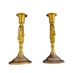 Kandelaar (2) - Messing, Antiek en Kunst