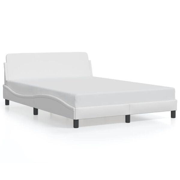 Trendy Wit Bedframe 120x200 | Retour Deal | Goedkoop & Mooi!, Huis en Inrichting, Slaapkamer | Bedden, Nieuw, Overige materialen