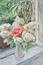 M. Mack (1935) - Floral still life by the window - NO, Antiek en Kunst, Kunst | Schilderijen | Klassiek