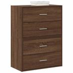 vidaXL Kasten met 2 lades 2 st 60x31x40 cm bewerkt hout, Huis en Inrichting, Kasten | Overige, Verzenden, Nieuw