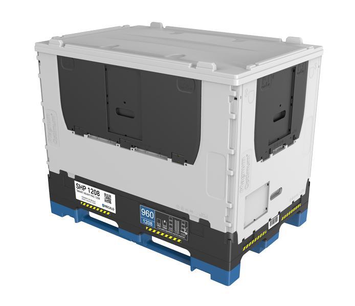 Magnum Optimum 1208 palletbox 1200 x 800 x 958 mm met, Doe-het-zelf en Bouw, Palletwagens en Pompwagens, Ophalen of Verzenden