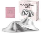 2dekans | Vulpes Goods® Babycare Zilveren Tepelkapjes –, Kinderen en Baby's, Babyvoeding en Toebehoren, Ophalen of Verzenden, Nieuw
