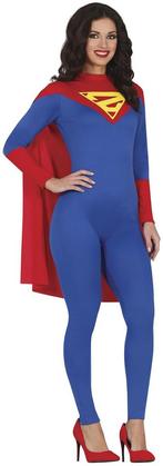 Supergirl Kostuum Blauw Dames, Verzenden, Nieuw
