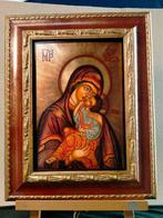 scuola iconografica rumena - Madonna con Bambin Gesù, Antiquités & Art, Antiquités | Livres & Manuscrits