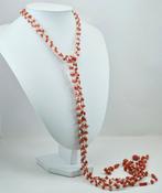 Bloedkoraal - Ematite - Halsketting - Rode koraal en parels, Antiek en Kunst