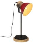 vidaXL Bureaulamp 25 W E27 17x17x50 cm verweerd rood, Huis en Inrichting, Verzenden, Nieuw