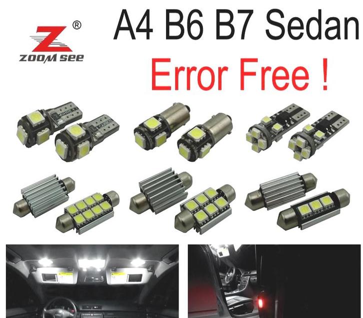 Kit 22 Ampoules Led Intérieur Pour Audi A4 S4 Rs4 B6 B7 Berl, Auto-onderdelen, Verlichting, Verzenden