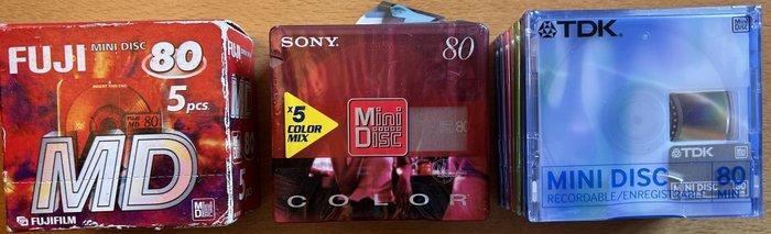 Sony, Fuji, TDK, MiniDisc (MD) Bundle – 17 x 80 Min Discs, Audio, Tv en Foto, Radio's