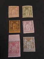 Frankrijk 1876/1900 - Lot nieuwe Salie met scharnier - Y et, Gestempeld