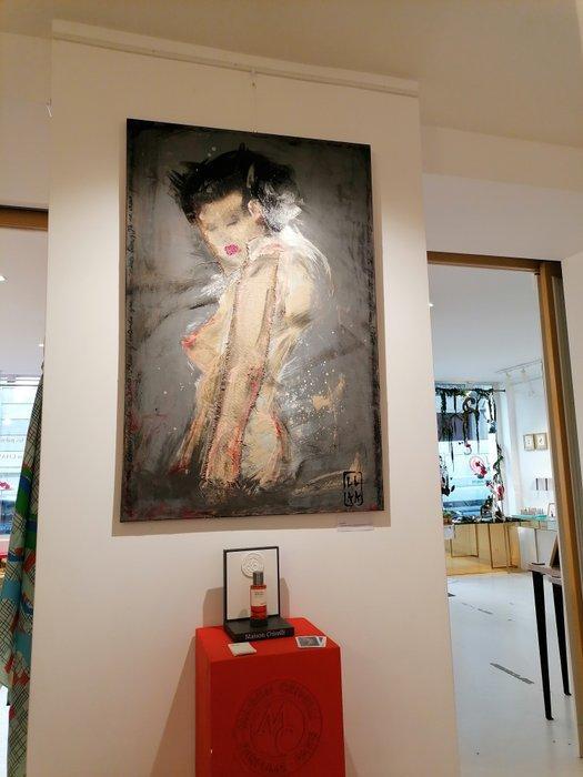 Adélaïde Leferme - Chloris Geisha Sakura Japon, Antiek en Kunst, Kunst | Schilderijen | Modern