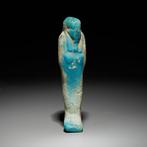 Oud-Egyptisch Faience Ushebti. Late periode, 664 - 323, Collections