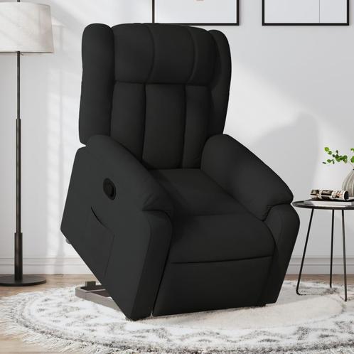 vidaXL Sta-op-stoel verstelbaar stof zwart, Huis en Inrichting, Fauteuils, Nieuw, Verzenden