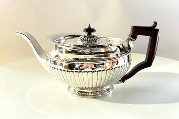 Antique Empire Portuguese Silver Teapot c1820/30 - Theepot -