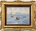 Italiaanse school (XX) - Veduta di Napoli, Antiek en Kunst