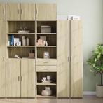 vidaXL Opbergkast smal 50x42,5x225 cm bewerkt hout sonoma, Huis en Inrichting, Kasten | Dressoirs, Verzenden, Nieuw
