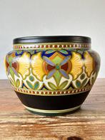 Plateelbakkerij Zuid-Holland - Jardinière - Aardewerk -, Antiquités & Art, Antiquités | Verre & Cristal
