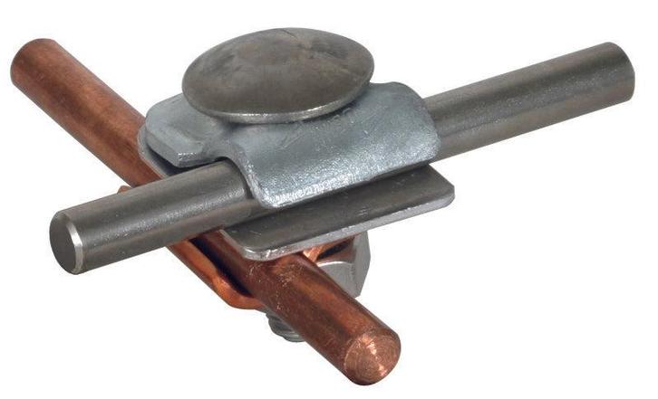 Dehn MMV Clamp avec vis à tête bombée et écrou Cu-St TZN RD, Doe-het-zelf en Bouw, Elektriciteit en Kabels, Verzenden