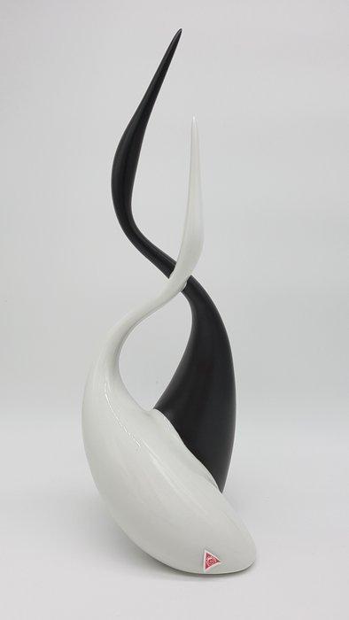 Royal Dux - Beeldje - Herons in love dance; 38 cm -, Antiek en Kunst, Antiek | Glaswerk en Kristal