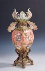 Eichwald majolica Bohemia - Vaas - Grote Art Nouveau vaas, Antiek en Kunst