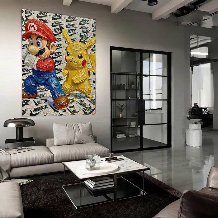 Jacob Hitt - Mario and Pikachu NIKE [XXL], Games en Spelcomputers, Spelcomputers | Overige Accessoires