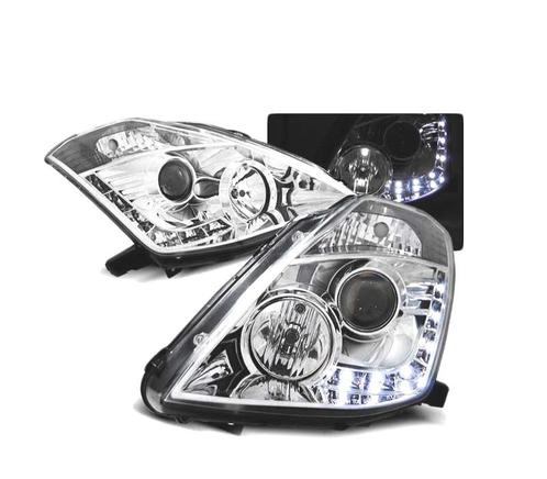 PHARES LED POUR NISSAN 350Z 03-05 CHROMÉ, Auto-onderdelen, Verlichting, Verzenden