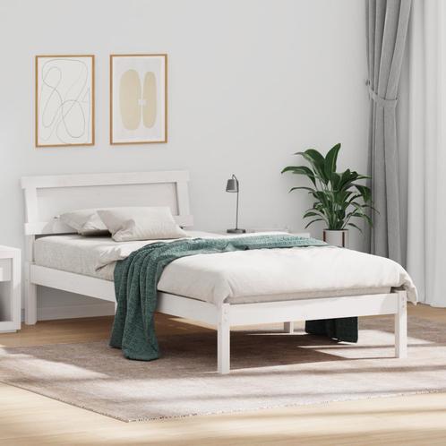 vidaXL Bedbodem met LED Hoofdeinde in Wit, 90 x 200 cm van, Huis en Inrichting, Slaapkamer | Bedden, Nieuw, Verzenden