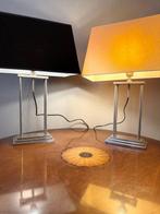 Tafellamp (2) - Metaal, Nikkel - In de stijl van Romeo Rega, Antiek en Kunst