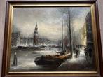 John Bevort (1917 - 1996) - Amsterdams winter gezicht, Antiek en Kunst, Kunst | Schilderijen | Klassiek