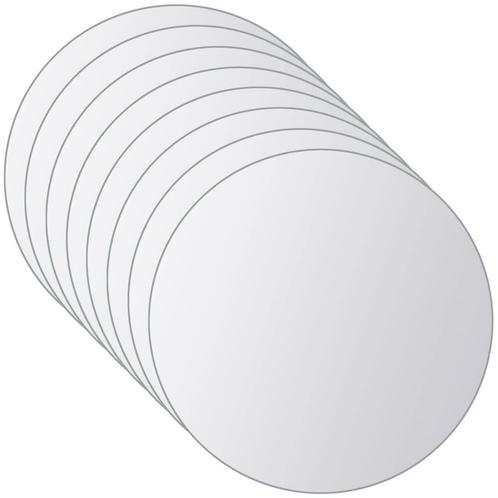 vidaXL 16 st Spiegeltegels rond glas, Huis en Inrichting, Woonaccessoires | Spiegels, Nieuw, Verzenden