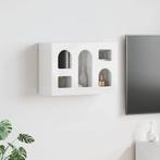 vidaXL Hangkast met plank Hoogglans wit 60 x 20 x 40 cm, Huis en Inrichting, Kasten | Overige, Verzenden, Nieuw