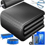 Zwembad Afdekzeil - Rond - Solarzeil - 366 cm - Zwart - KESS, Tuin en Terras, Zwembad-toebehoren, Verzenden, Nieuw