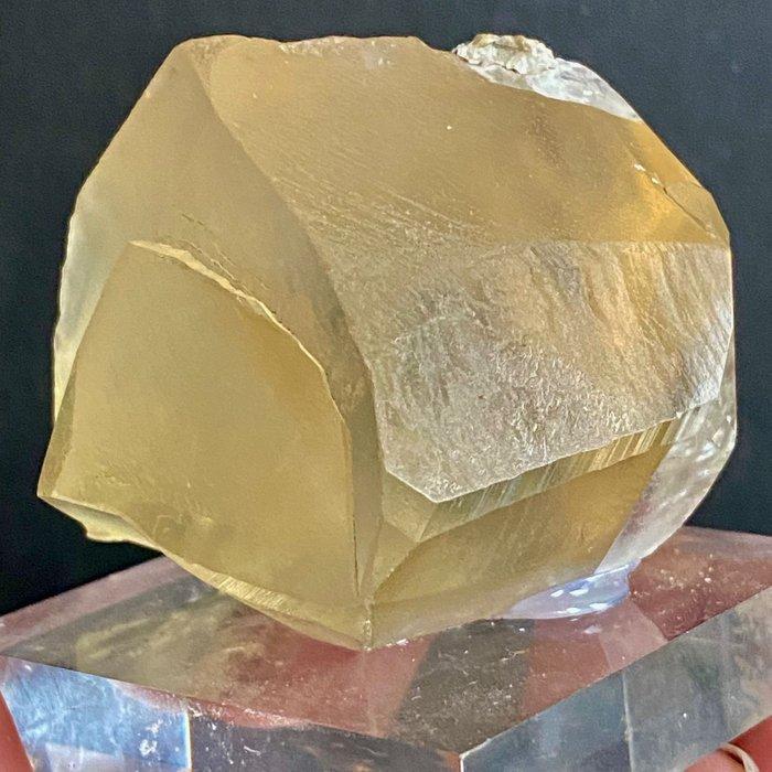 Calciet tweeling Kristalcluster - Hoogte: 5.5 cm - Breedte:, Verzamelen, Mineralen en Fossielen