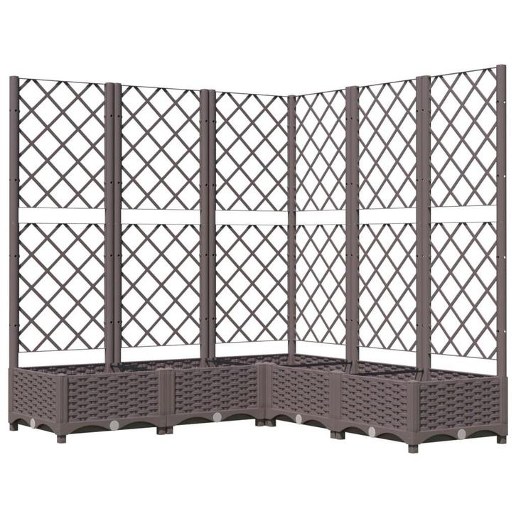 Plantenbak met Klimrek 120cm - Tweede Kansje voor Balkon..., Tuin en Terras, Bloembakken en Plantenbakken, 60 cm of meer, 100 cm of meer