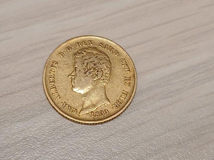 Italië. Carlo Alberto. 20 Lire 1833 (Zonder Minimumprijs), Postzegels en Munten, Munten | Europa | Niet-Euromunten
