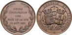 Brons medaille 1863 Frankreich Napoleon Iii 1852-1871, Verzenden