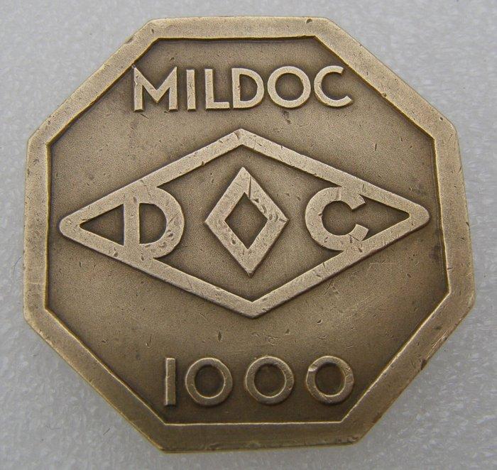 Frankrijk - Jeton bronze MILDOC 1000 art déco -, Antiquités & Art, Art | Objets design