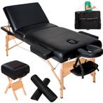 3-zones massagetafel-set met 10cm matras, rolkussens en hout, Sport en Fitness, Nieuw, Verzenden