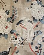 Stof Imperial Garden birds Chinoiserie origineel, Antiek en Kunst