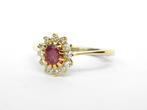 Zonder Minimumprijs - Ring - 18 karaat Geel goud Robijn -, Handtassen en Accessoires, Ringen, Nieuw