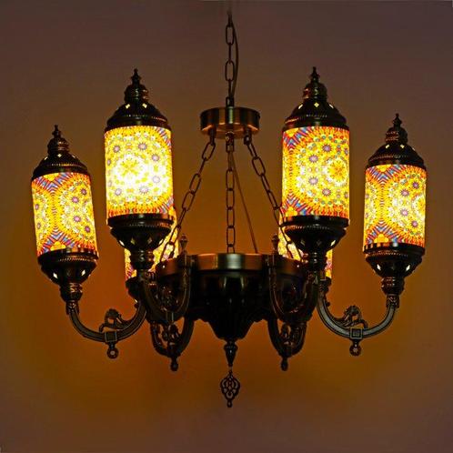 Plafondlamp - Messing - Turkse, Marokkaanse stijl, Antiek en Kunst, Kunst | Designobjecten