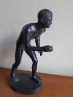 sculptuur, Atleta - 22 cm - Gepatineerd brons, Antiquités & Art, Antiquités | Céramique & Poterie