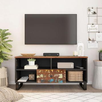 vidaXL Tv-meubel 100x33x46 cm massief hout gerecycled en, Verzenden