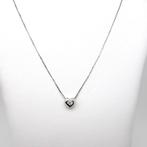 Ketting met hanger - 18 karaat Witgoud Diamant (Natuurlijk), Handtassen en Accessoires