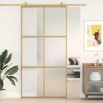vidaXL Schuifdeur 102,5x205 cm mat ESG-glas en aluminium, Doe-het-zelf en Bouw, Deuren en Vliegenramen, Verzenden, Nieuw