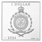 Niue. 1 Dollar 2024 1 oz $1 NZD Niue Art Deco Colorized, Postzegels en Munten