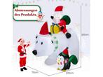 Costway Opblaasbare Kerstdecoratie – Incl. LED & Accessoires, Huis en Inrichting, Verzenden, Nieuw