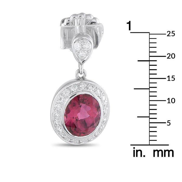 Oorbellen - 18 karaat 18K witgouden oorbellen met 0,75ct, Handtassen en Accessoires, Oorbellen