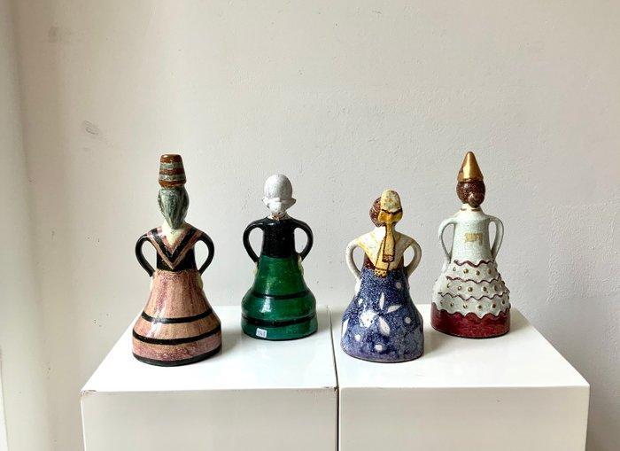 Vaas - Keramiek - Oorspronkelijk jaren 1960 - Vier Spaanse, Antiek en Kunst, Curiosa en Brocante